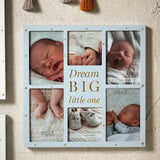 Blue Wooden Collage Frame -  "Dream Big"