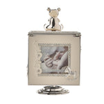 Baby Silver Plated Rotating Photo Frame Music Box