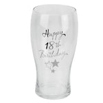 18th Birthday Pint Glass - Gallery Gifts Online 