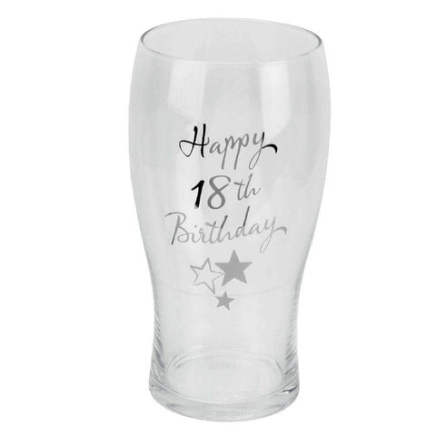 18th Birthday Pint Glass - Gallery Gifts Online 