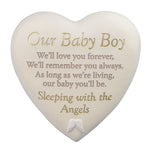 Graveside Heart Plaque - Our Baby Boy