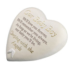 Graveside Heart Plaque - Our Baby Boy
