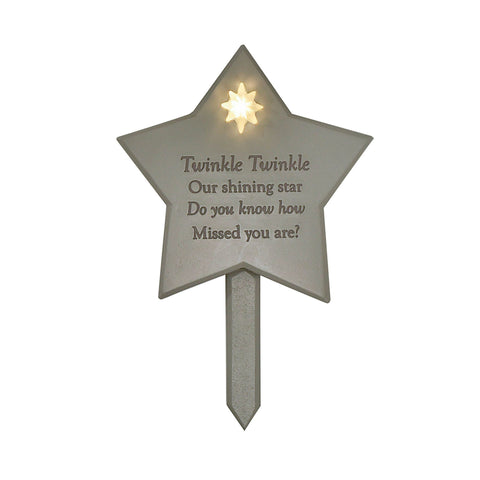 Twinkle Twinkle - Memorial Light Up Plaque