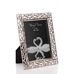 Silverplated Hearts Photo Frame 4" x 6"