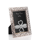 Silverplated Hearts Photo Frame 4" x 6"
